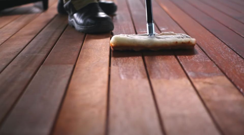deck sanding geelong as the deck is being stained deck sanding geelong as the deck is being stained